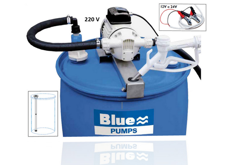 Pompa AdBlue electrica 12/24/220V pentru butoi 200L completa